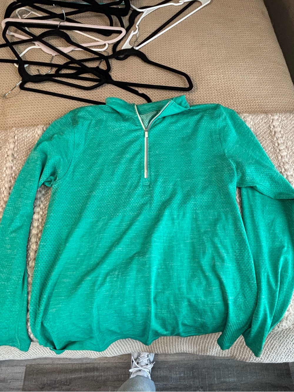 lululemon athletica Teal Quarter-Zip Pullover